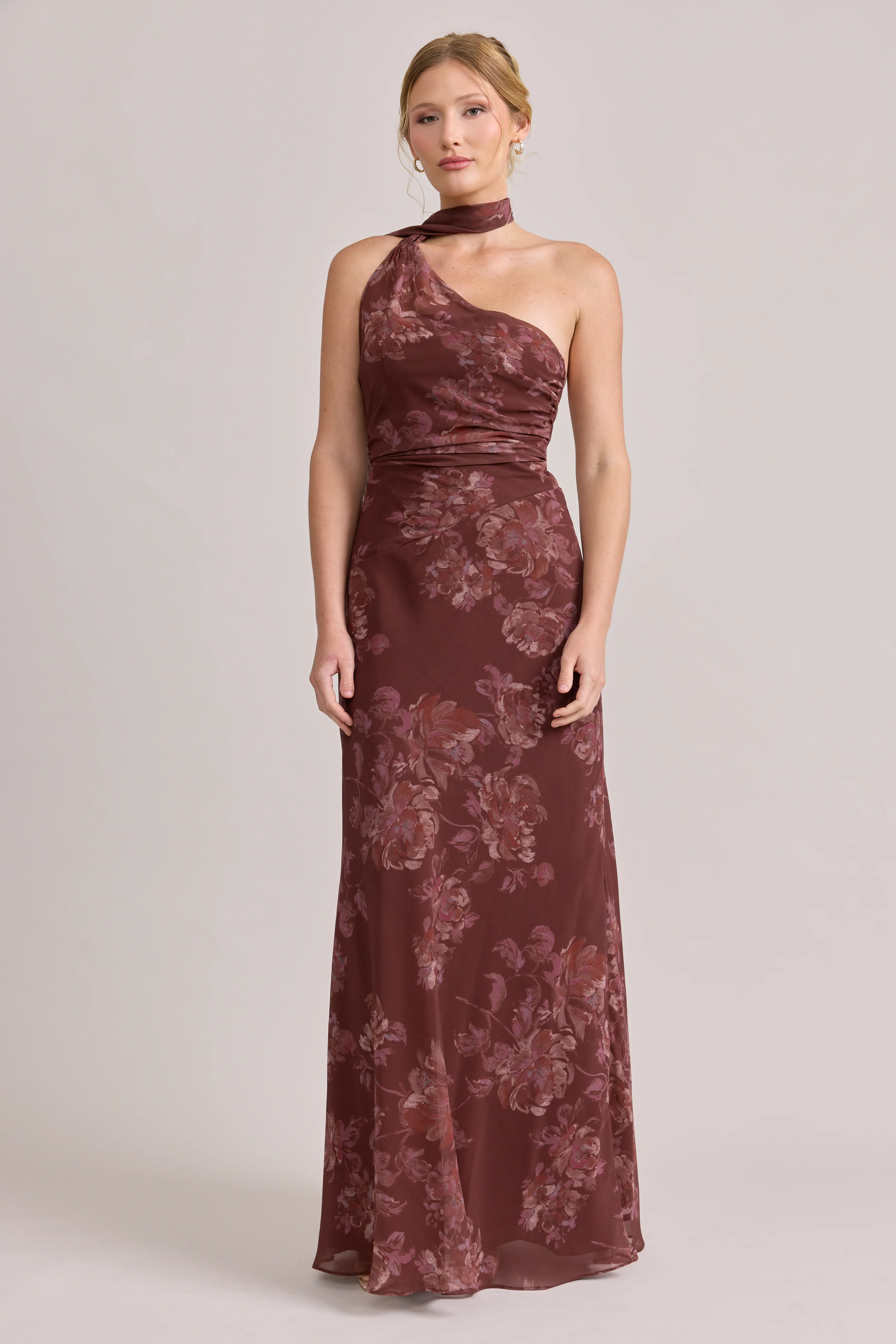 Imani Chiffon Floral Print Dress | Made To Order - Image 19