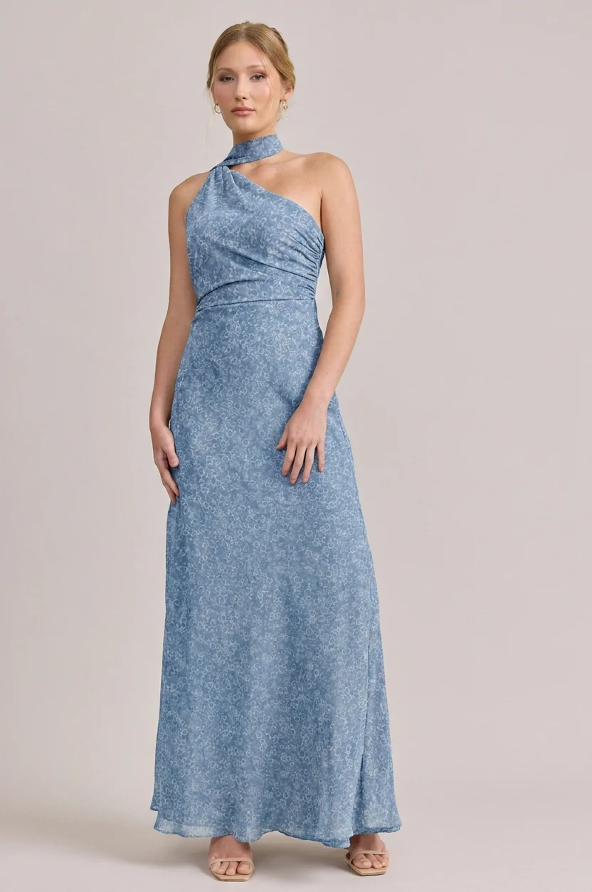 Imani Chiffon Floral Print Dress | Made To Order - Image 28