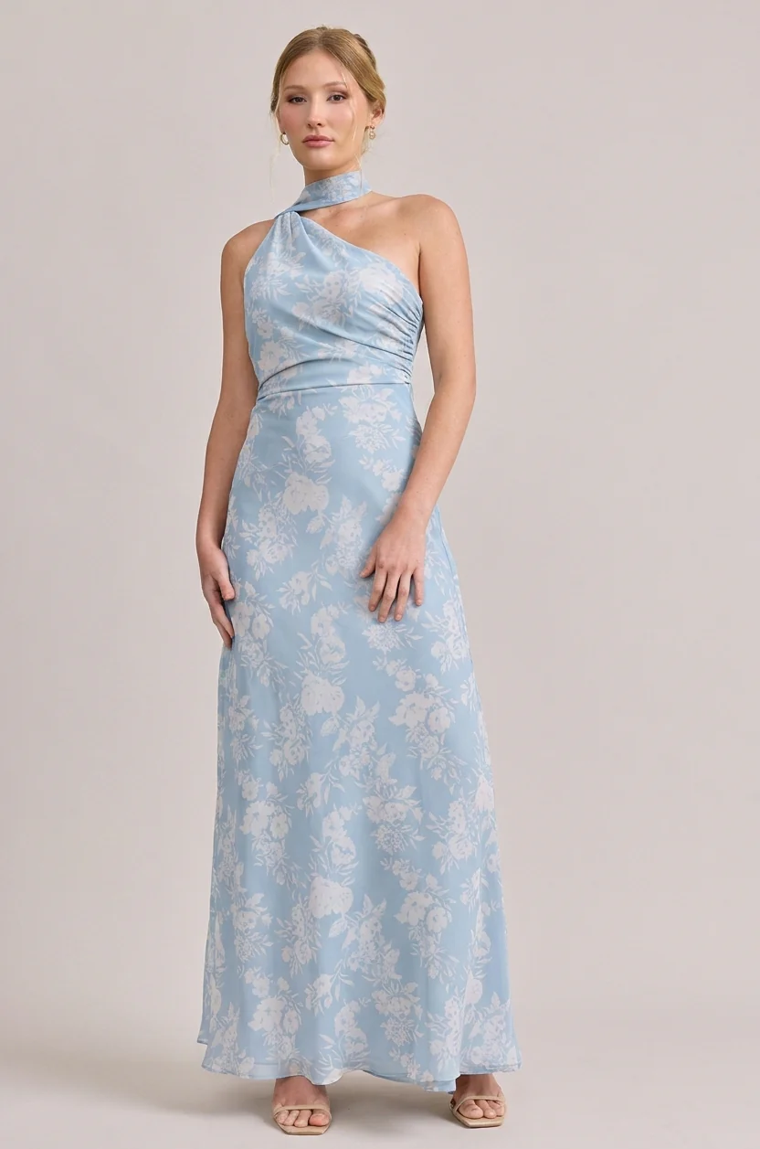 Imani Chiffon Floral Print Dress | Made To Order - Image 53