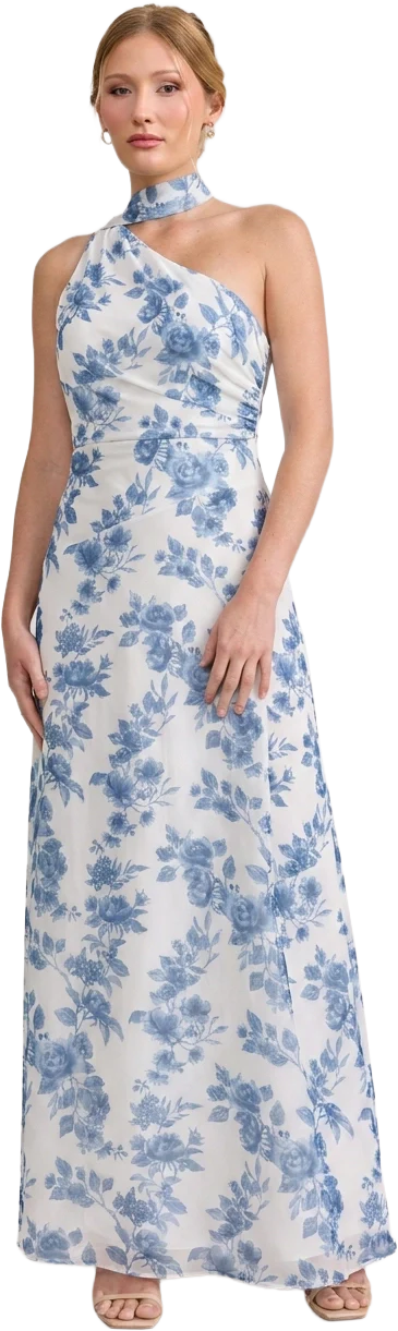 Imani Chiffon Floral Print Dress | Made To Order - Image 61