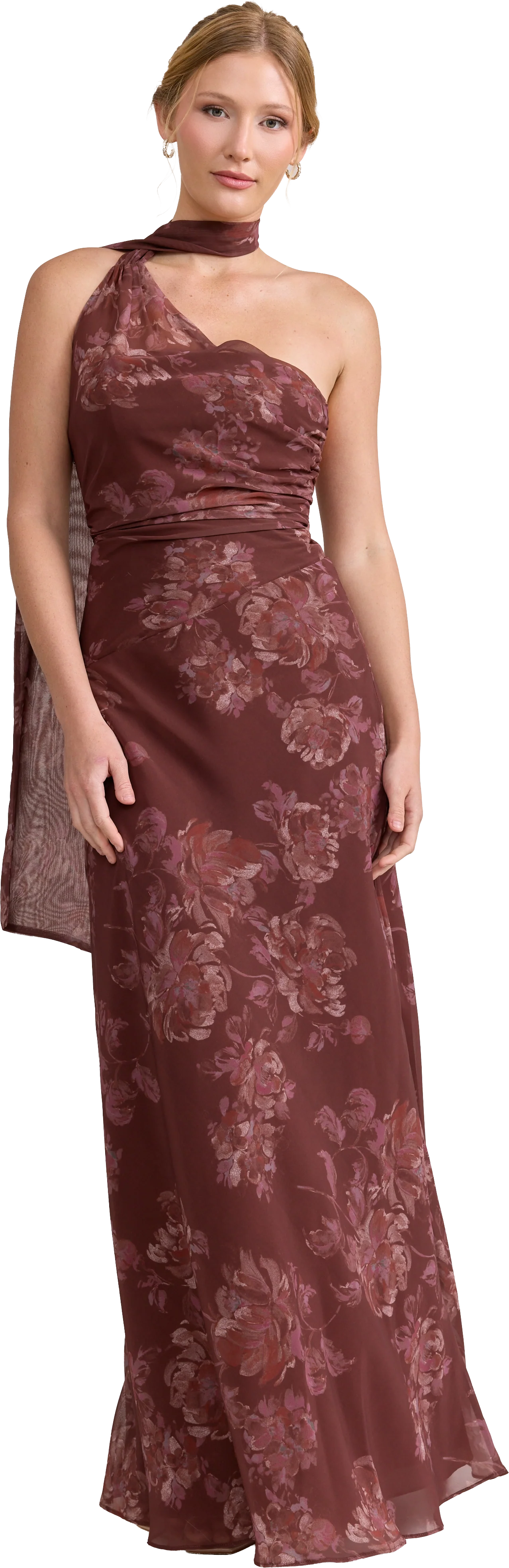 Imani Chiffon Floral Print Dress | Made To Order - Image 64