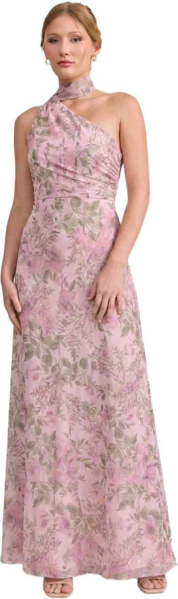 Imani Chiffon Floral Print Dress | Made To Order - Image 68