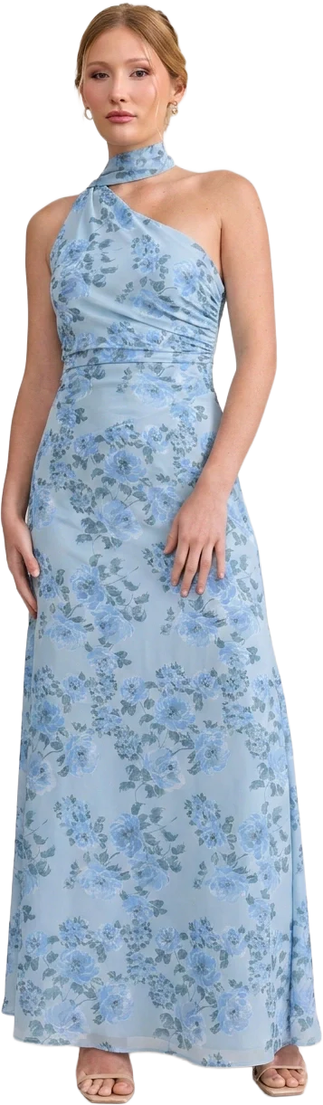 Imani Chiffon Floral Print Dress | Made To Order - Image 72