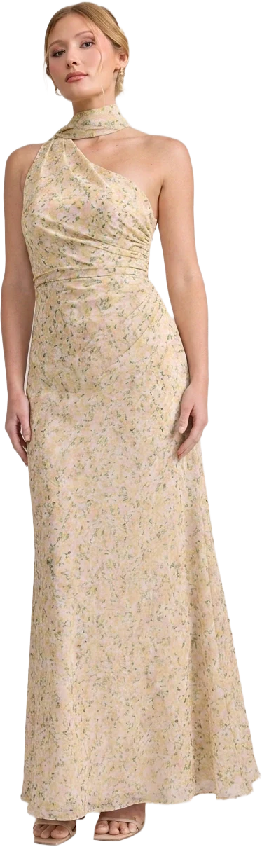 Imani Chiffon Floral Print Dress | Made To Order - Image 76