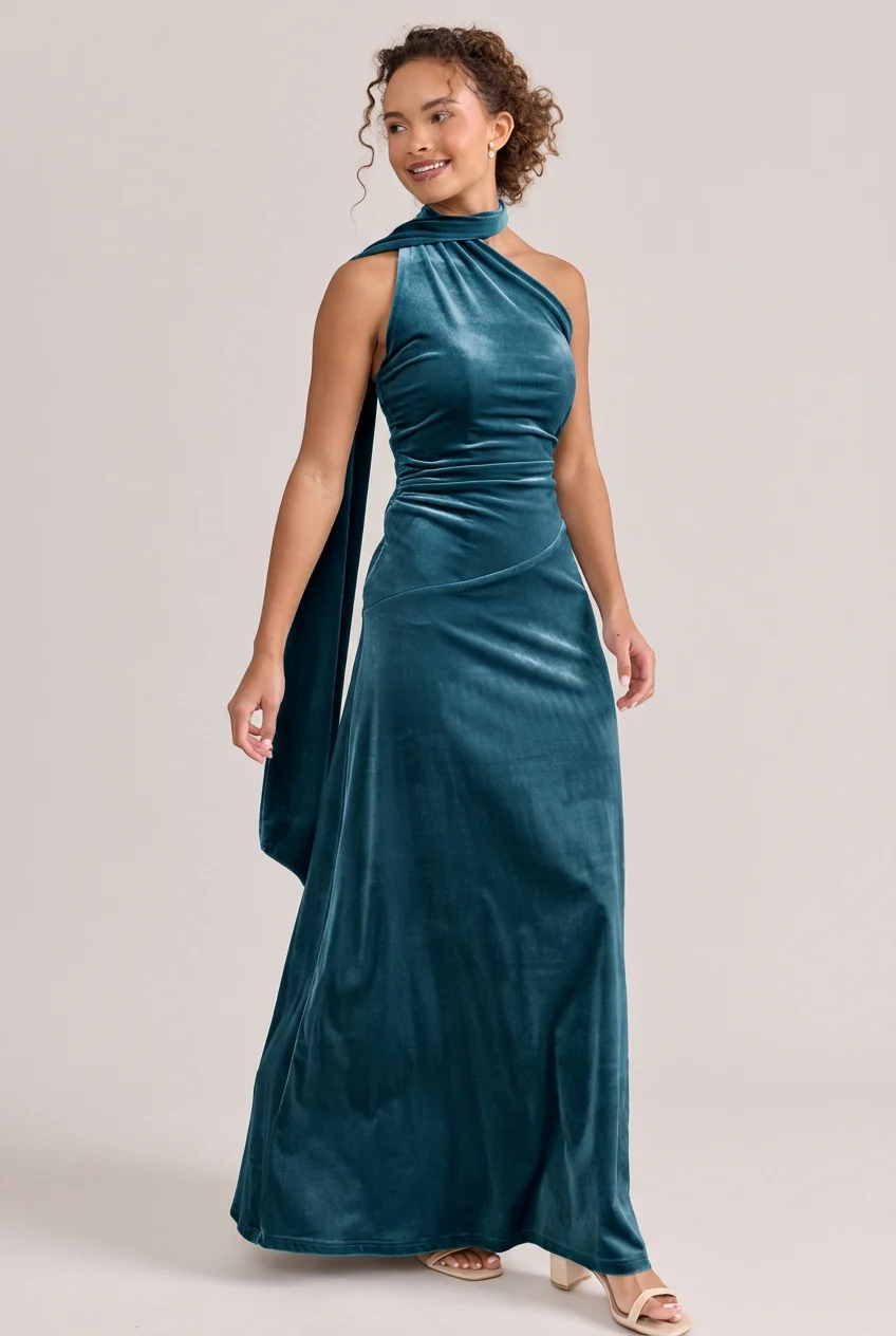 Imani Velvet Dress | Made To Order - Image 24