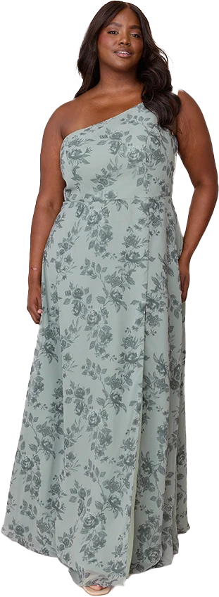 Inez Chiffon Floral Print Dress | Made To Order - Image 38