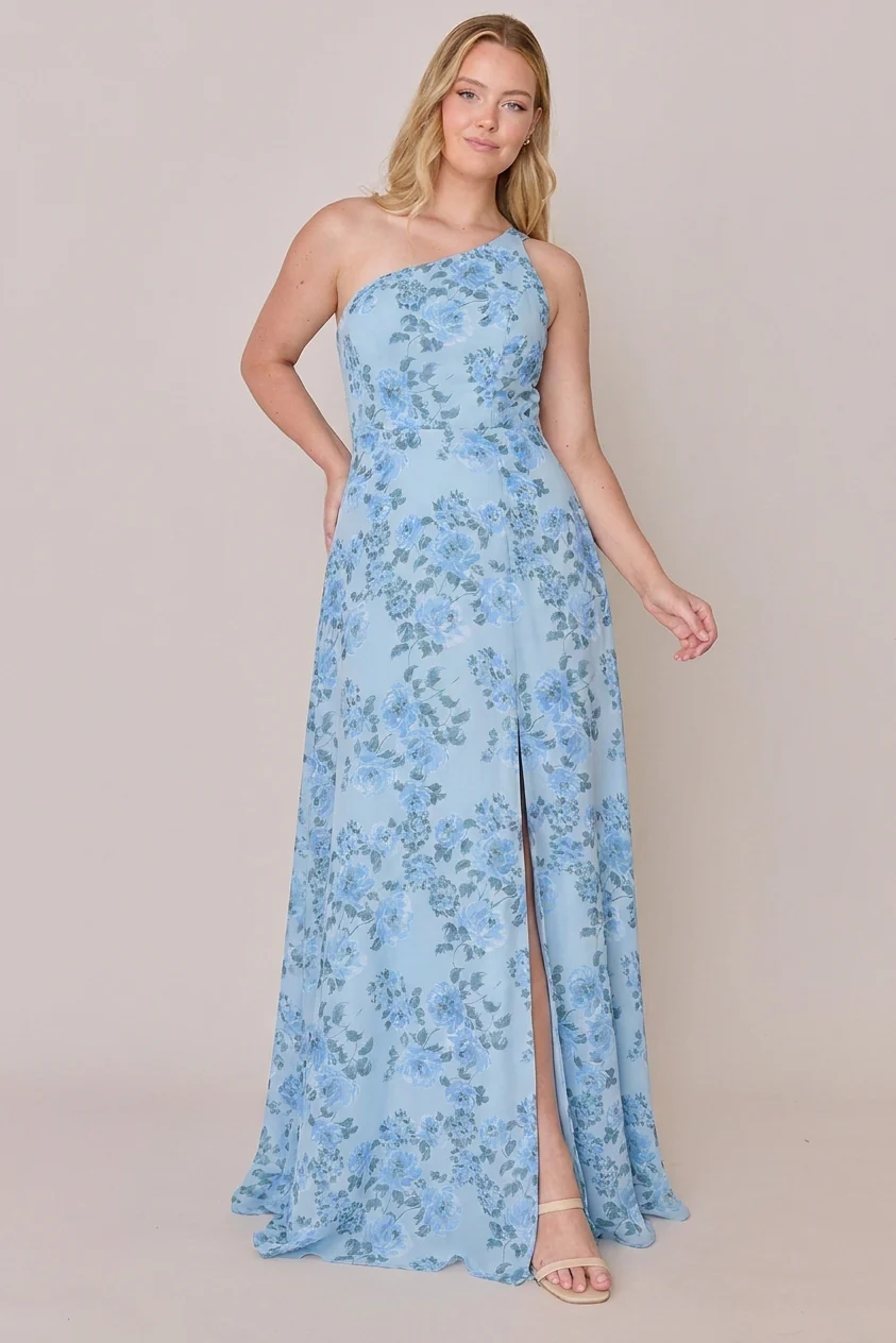 Inez Chiffon Floral Print Dress | Made To Order - Image 74
