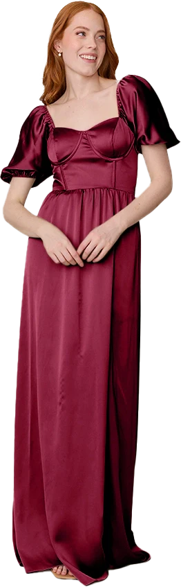 Isabella Satin Dress | Made To Order - Image 111