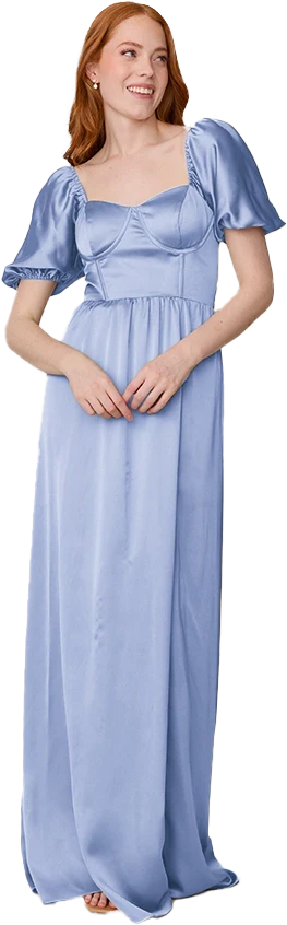 Isabella Satin Dress | Made To Order - Image 141