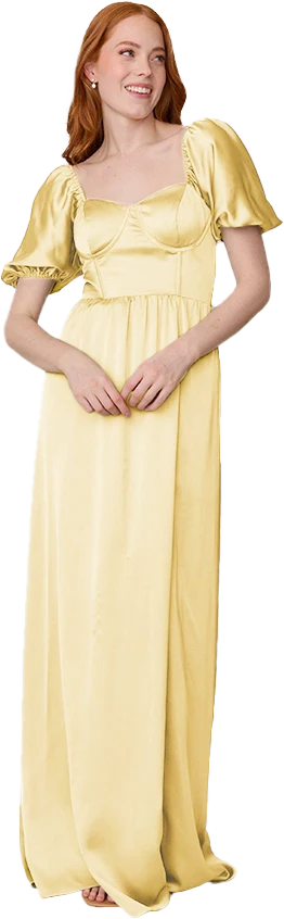 Isabella Satin Dress | Made To Order - Image 159