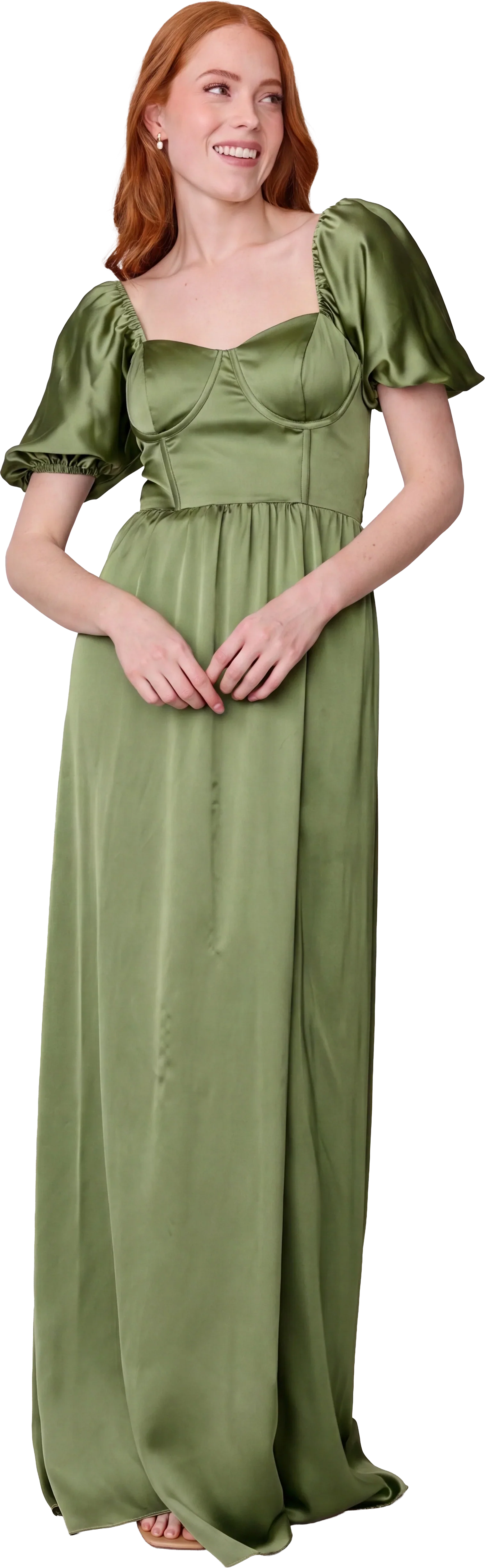 Isabella Satin Dress | Made To Order - Image 182