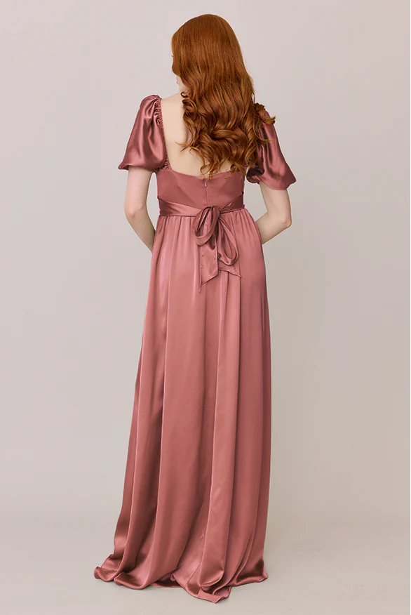 Isabella Satin Dress | Made To Order - Image 29