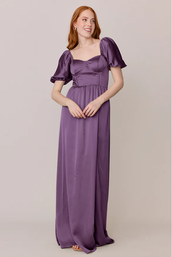 Isabella Satin Dress | Made To Order - Image 30