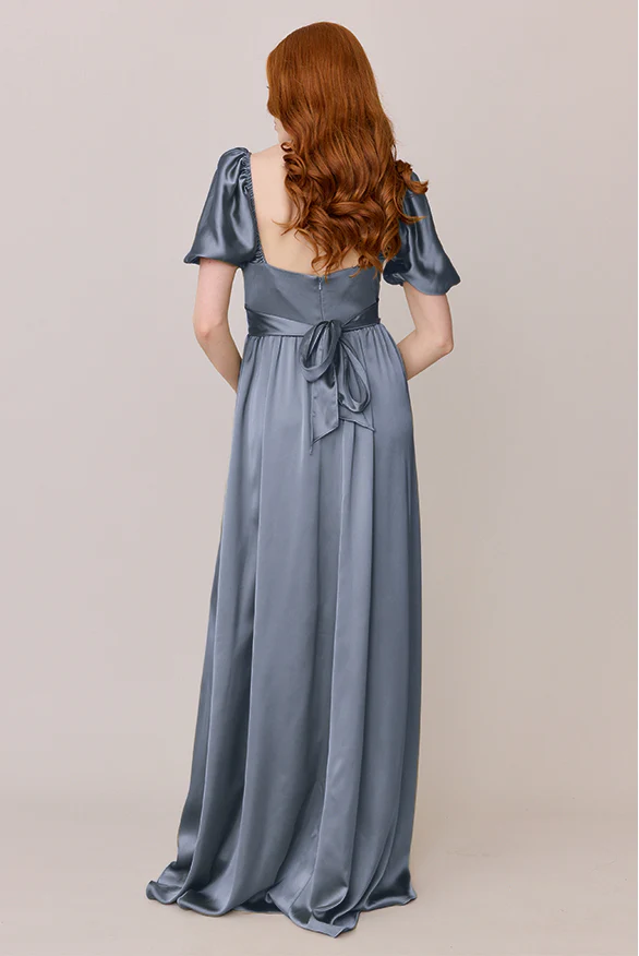 Isabella Satin Dress | Made To Order - Image 39