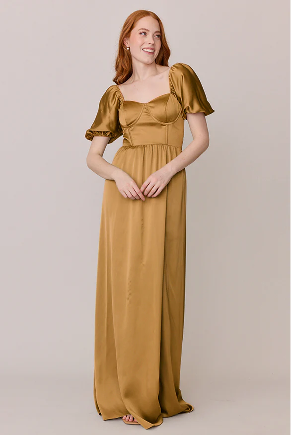 Isabella Satin Dress | Made To Order - Image 42