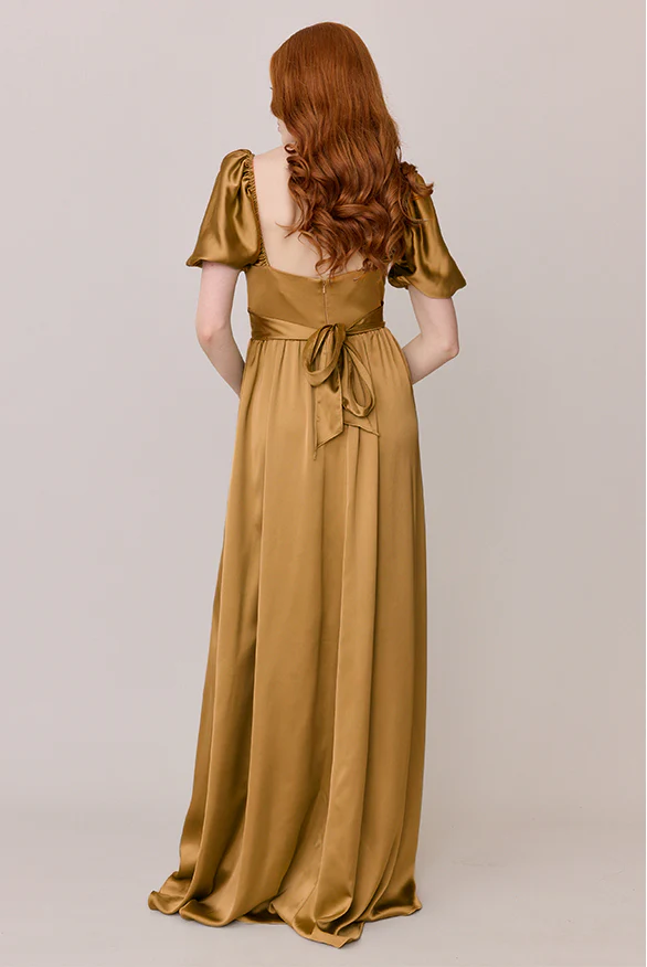 Isabella Satin Dress | Made To Order - Image 43