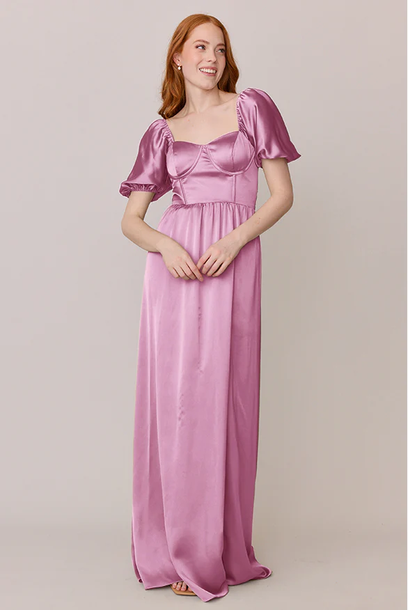 Isabella Satin Dress | Made To Order - Image 62