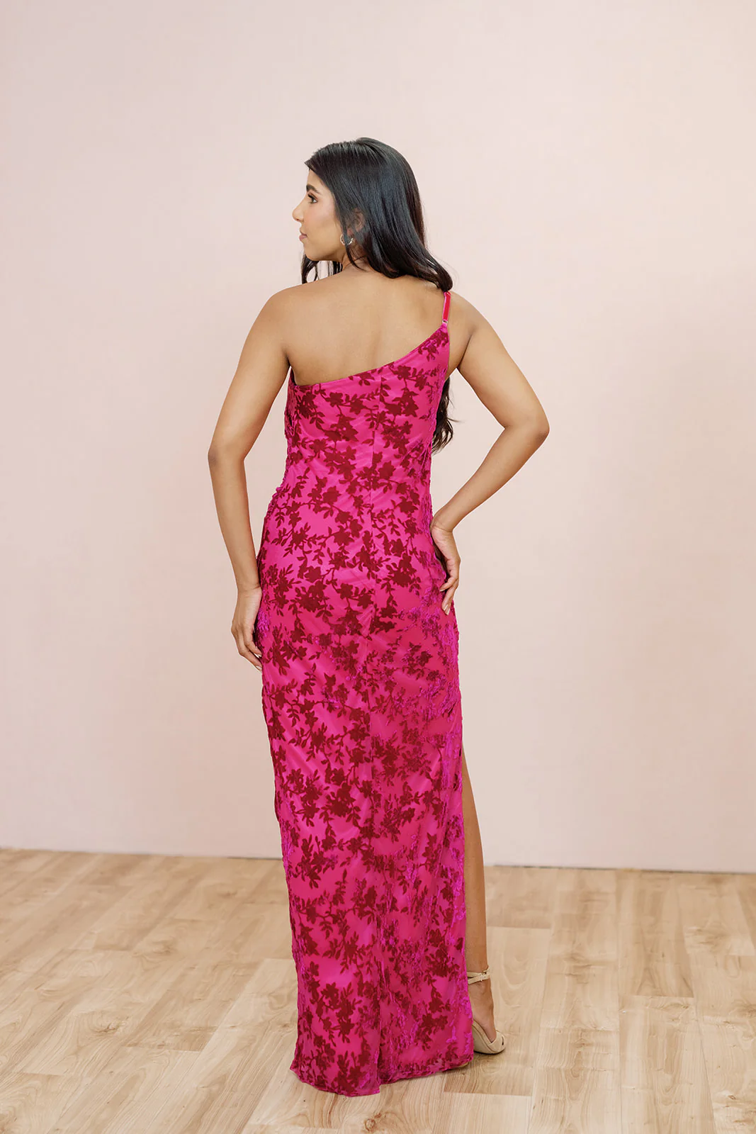 Jade Floral Burnout Velvet Dress | Made To Order - Image 22
