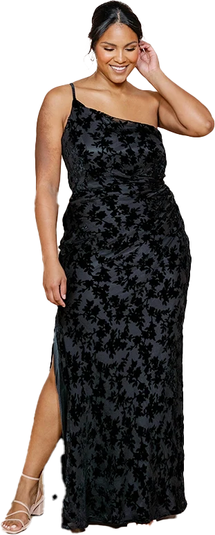 Jade Floral Burnout Velvet Dress | Made To Order - Image 28
