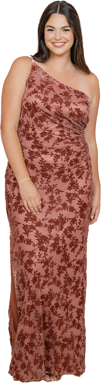 Jade Floral Burnout Velvet Dress | Made To Order - Image 34