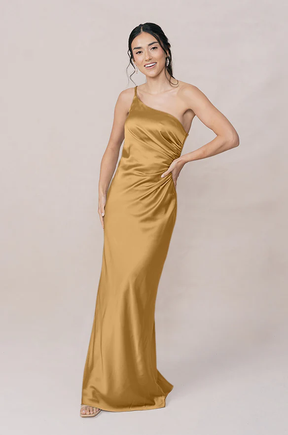 Jade Satin Dress | Made To Order - Image 101
