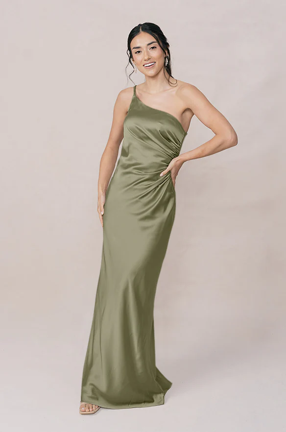 Jade Satin Dress | Made To Order - Image 119