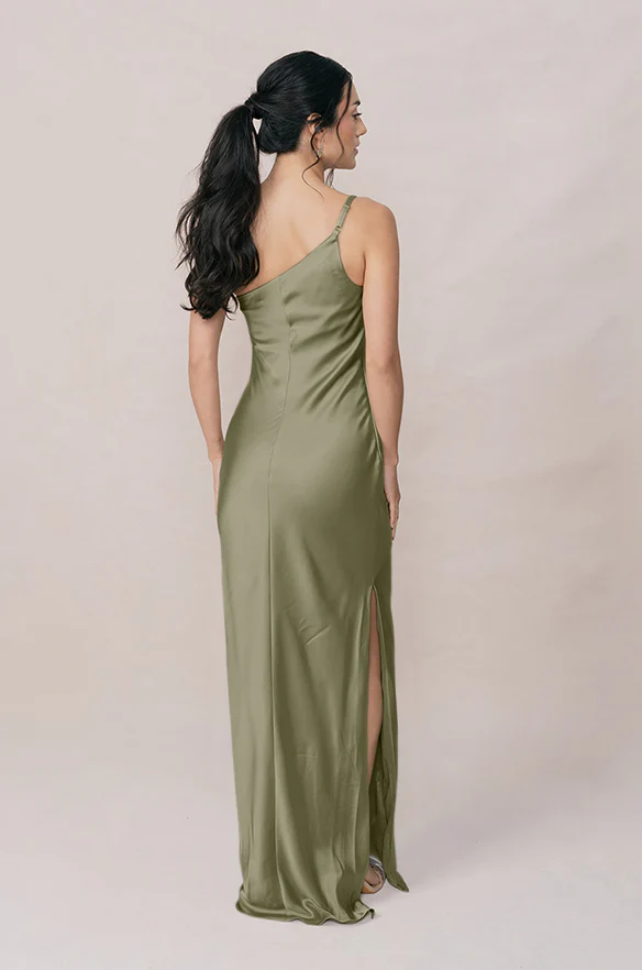 Jade Satin Dress | Made To Order - Image 120