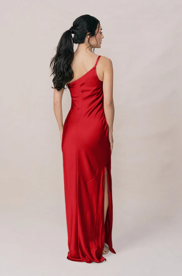 Jade Satin Dress | Made To Order - Image 130
