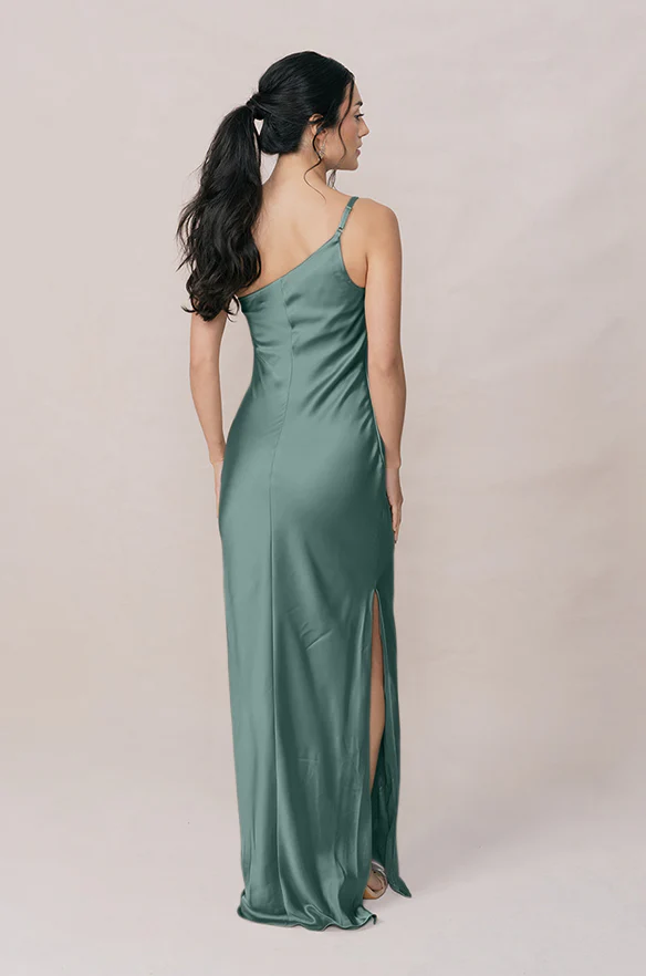 Jade Satin Dress | Made To Order - Image 136