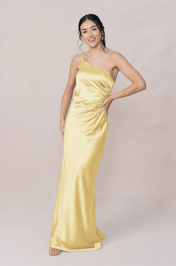 Jade Satin Dress | Made To Order - Image 157