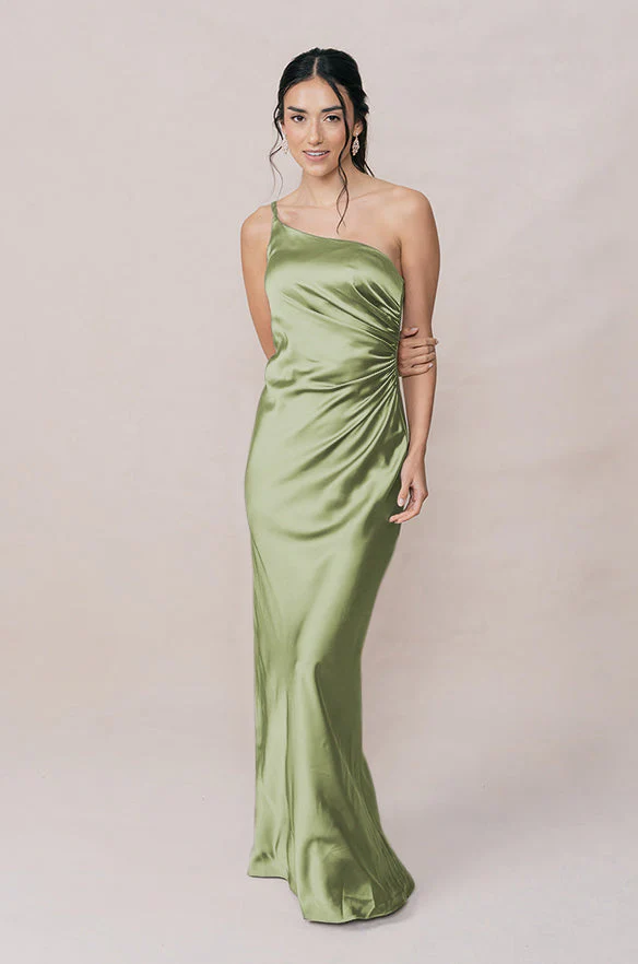 Jade Satin Dress | Made To Order - Image 161