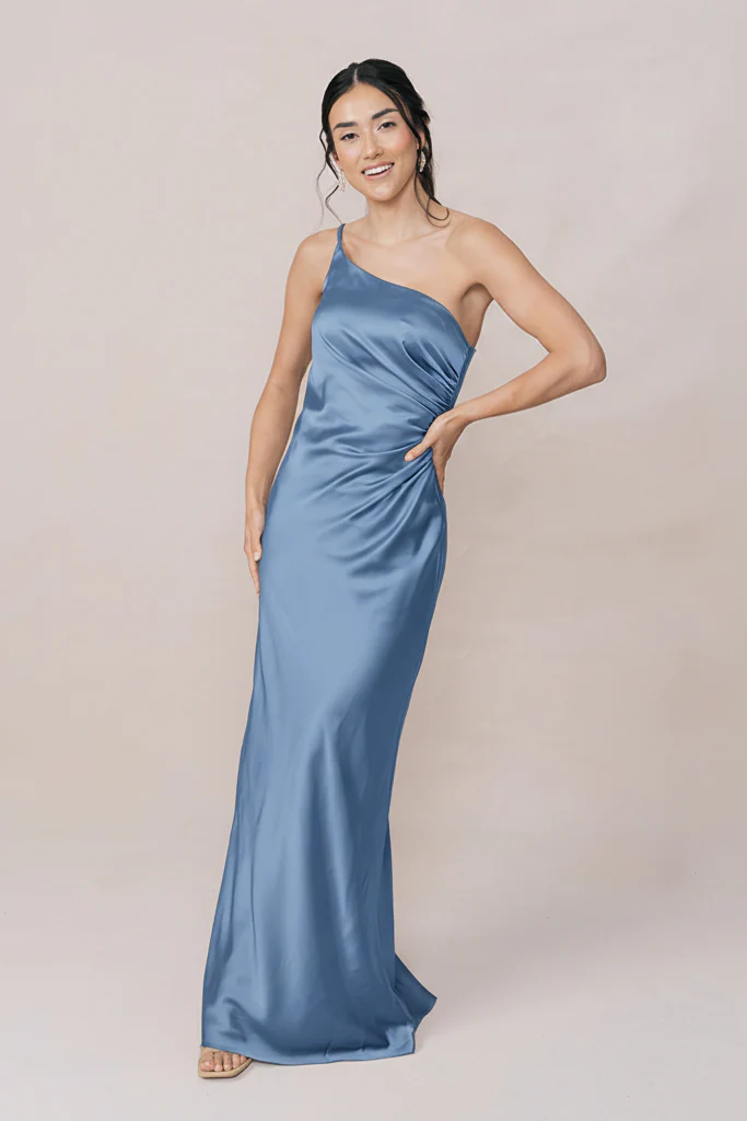 Jade Satin Dress | Made To Order - Image 166