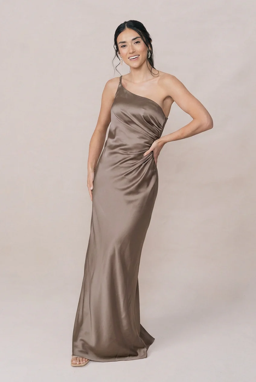 Jade Satin Dress | Made To Order - Image 175