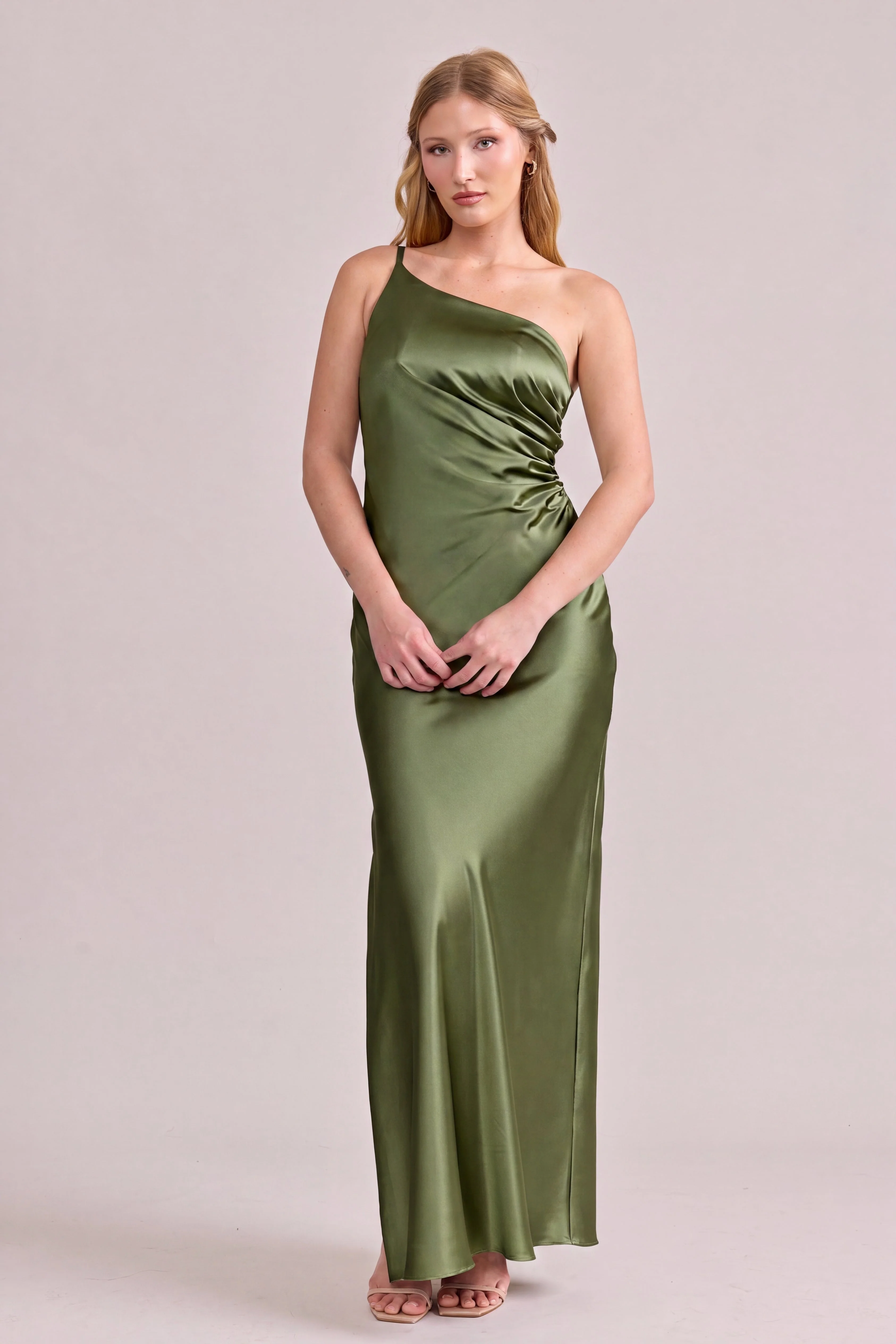 Jade Satin Dress | Made To Order - Image 181
