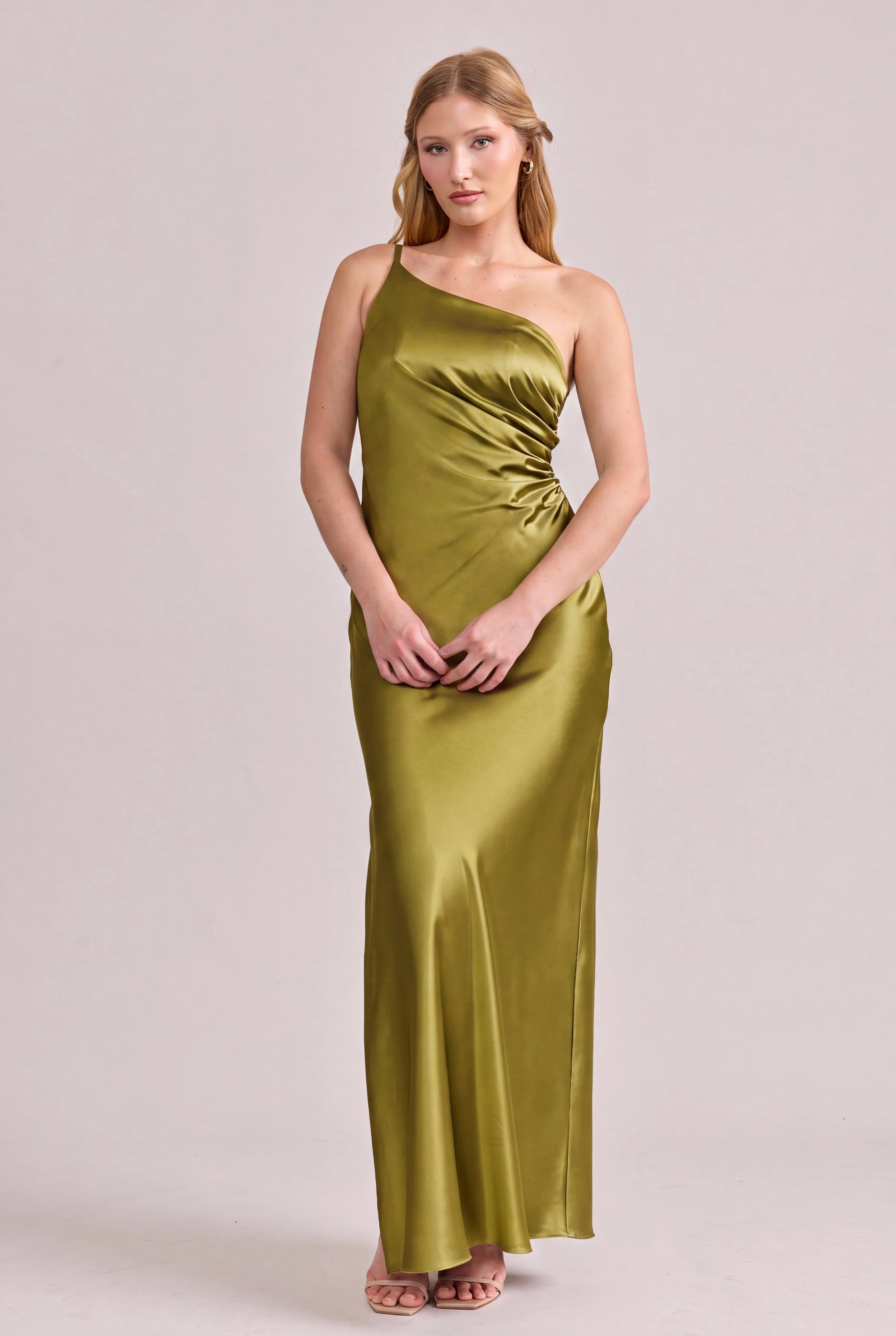 Jade Satin Dress | Made To Order - Image 183