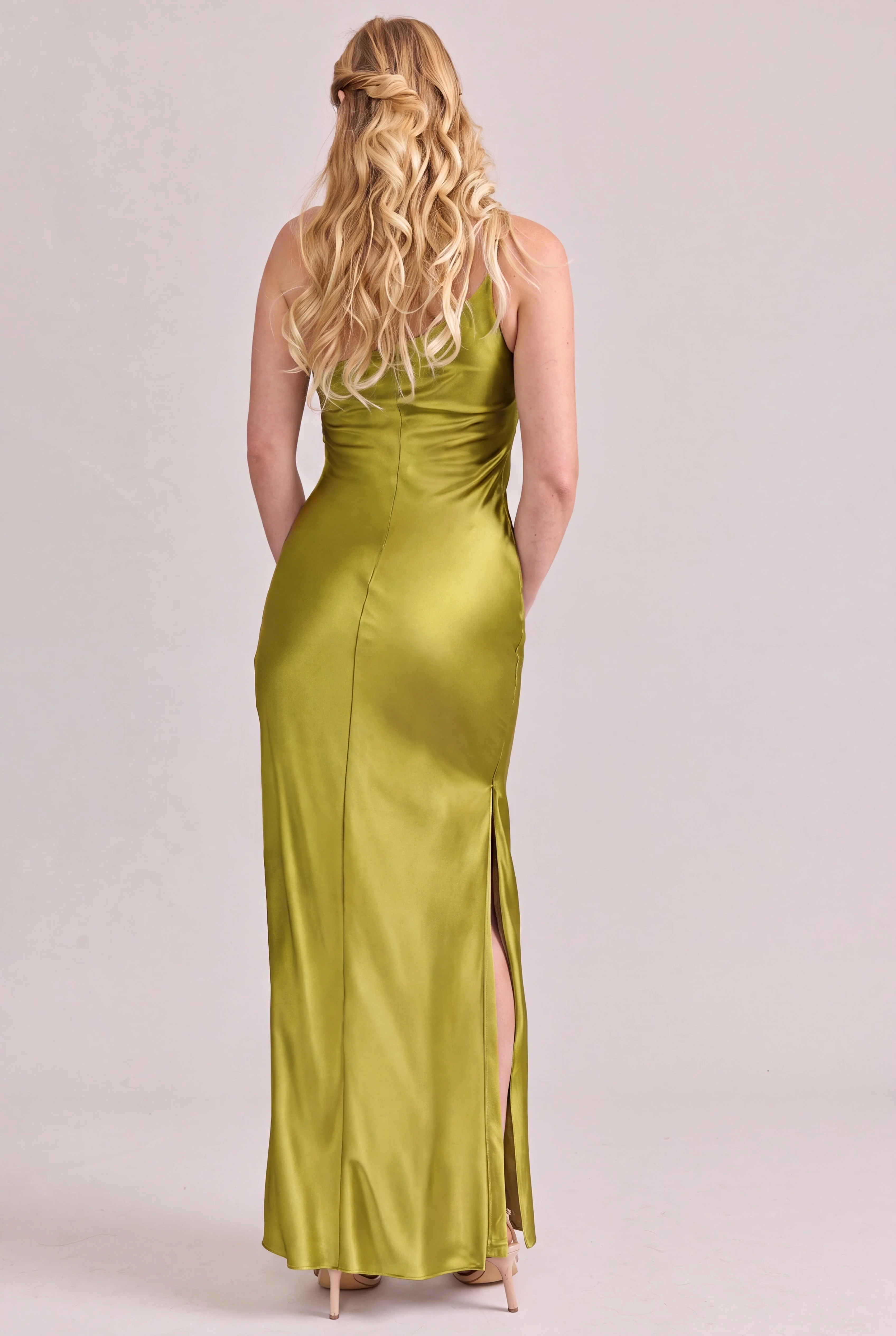 Jade Satin Dress | Made To Order - Image 185