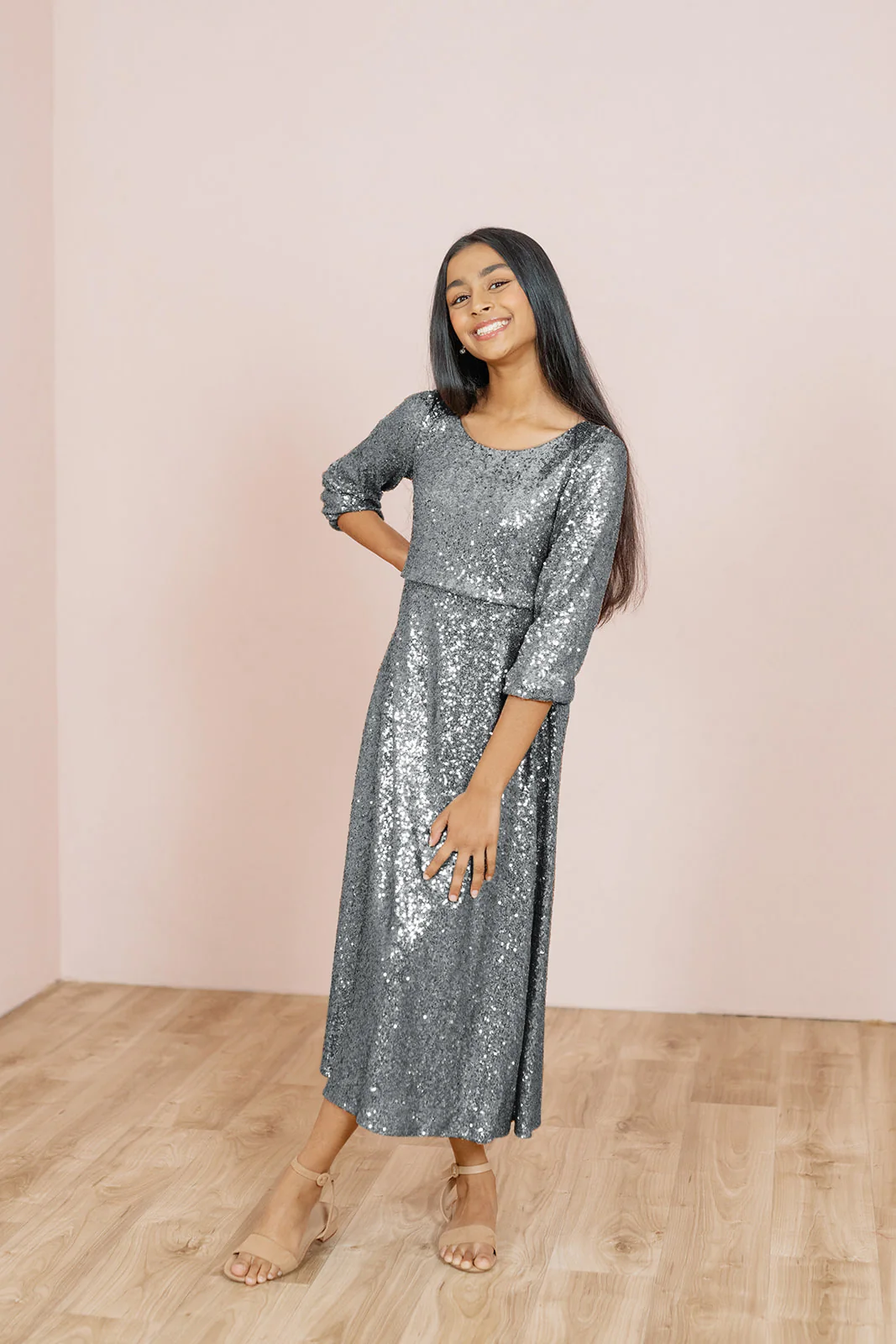 Juniors Addison Sequin Dress | Made To Order - Image 9