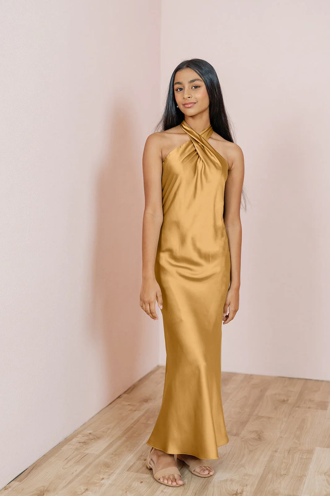 Juniors Athena Satin Dress | Made To Order - Image 12