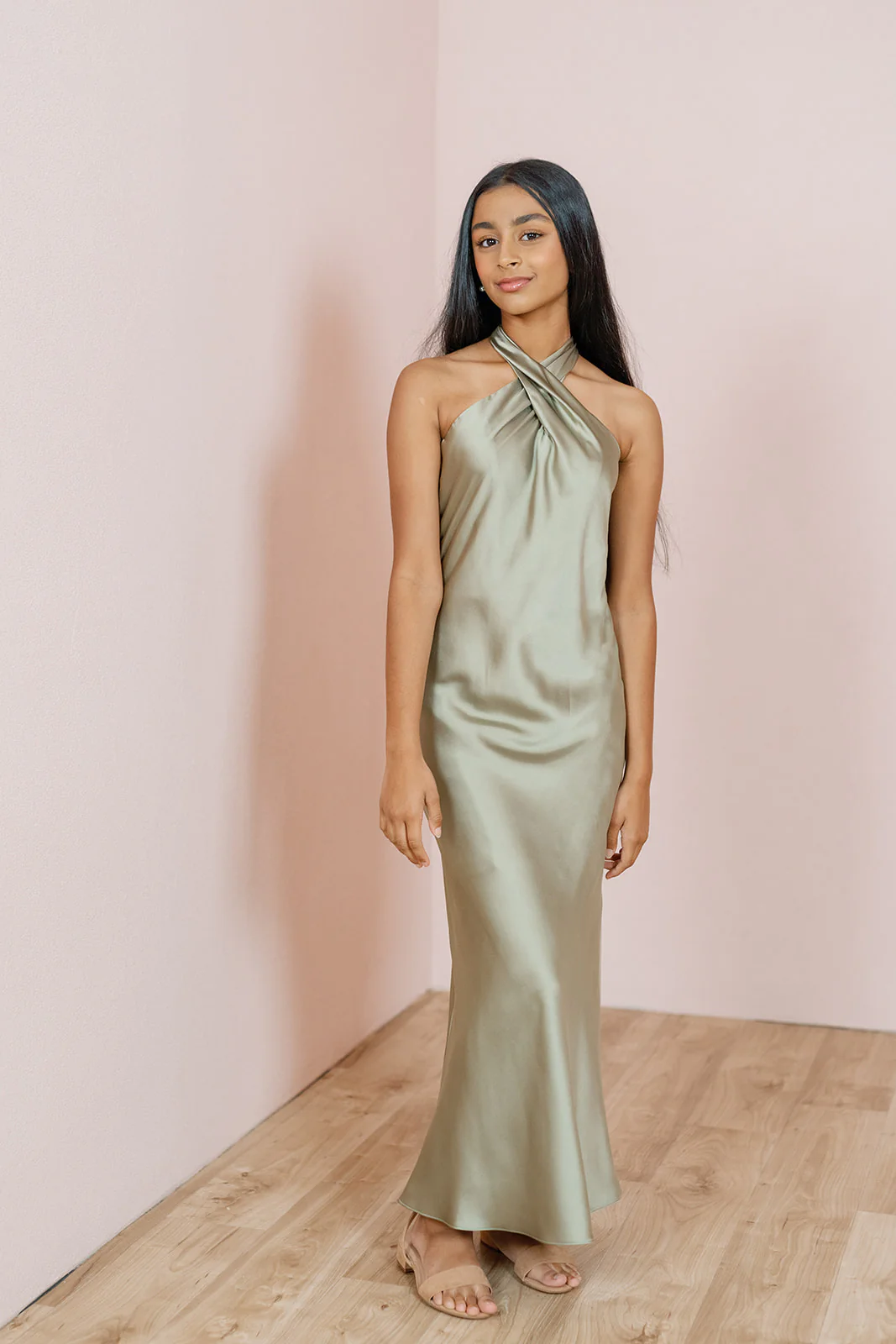 Juniors Athena Satin Dress | Made To Order - Image 25