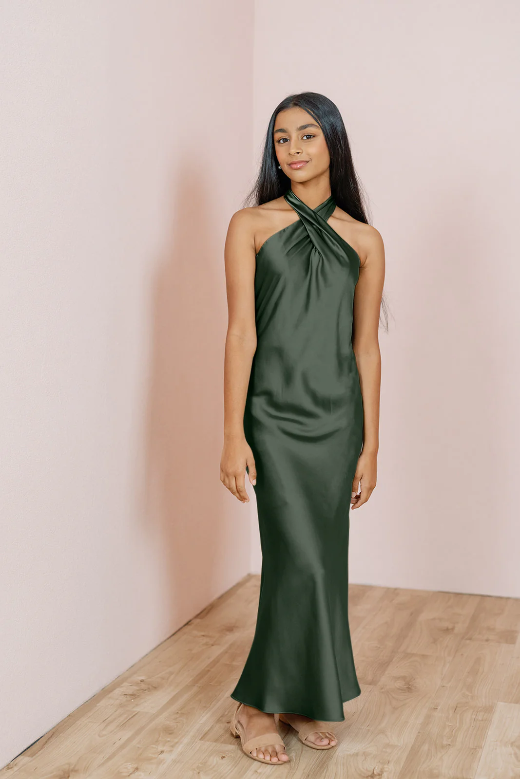 Juniors Athena Satin Dress | Made To Order - Image 28