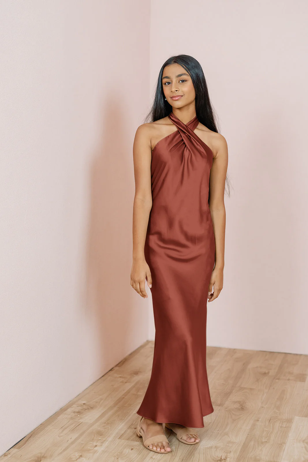 Juniors Athena Satin Dress | Made To Order - Image 7
