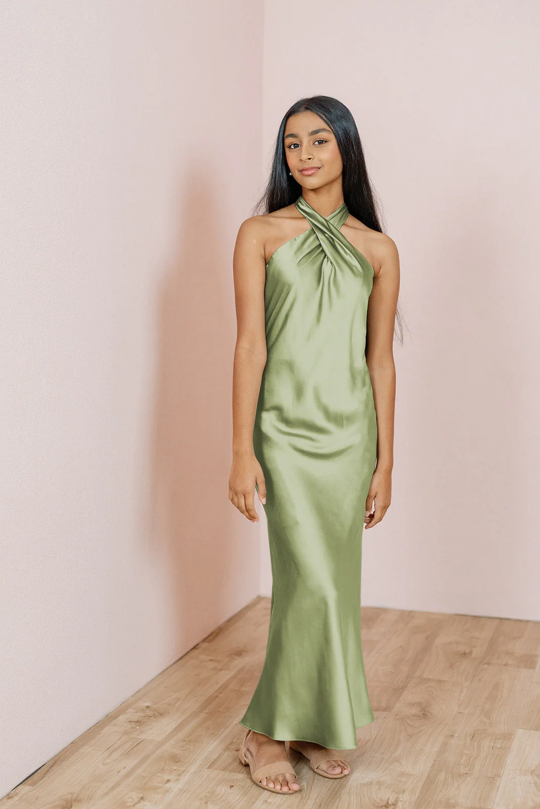 Juniors Athena Satin Dress | Made To Order - Image 84