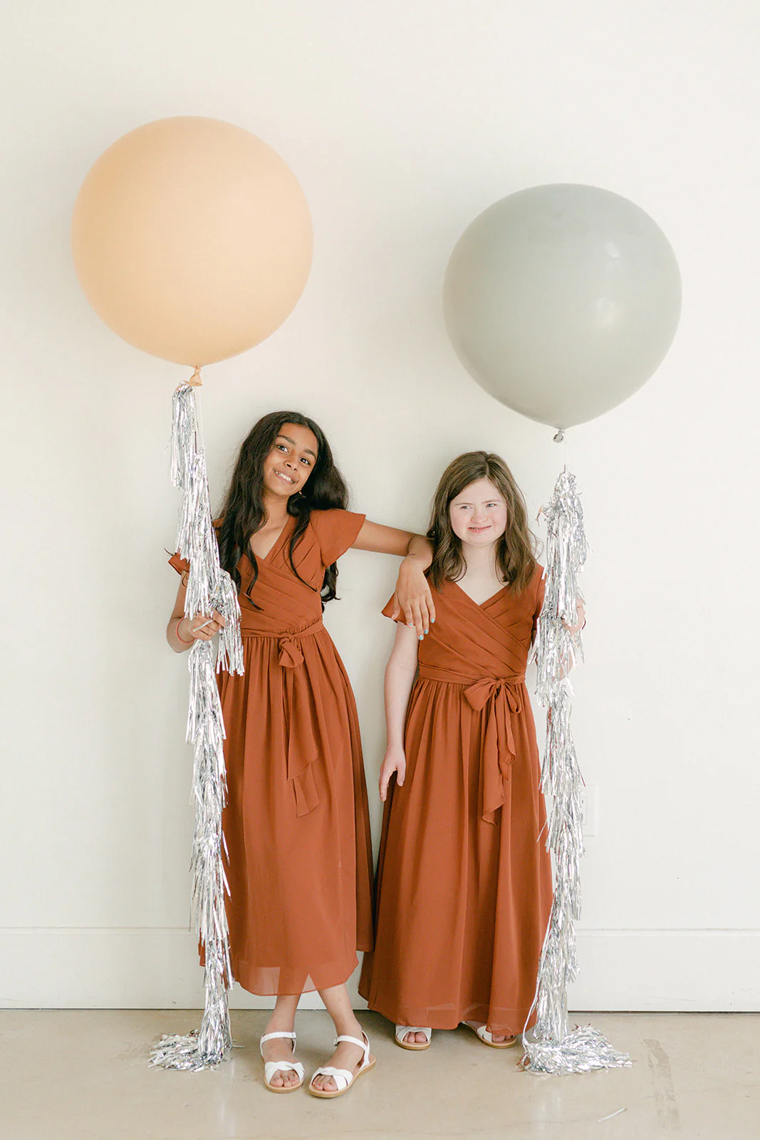 Juniors Harper Chiffon Faux Wrap Dress | Made To Order