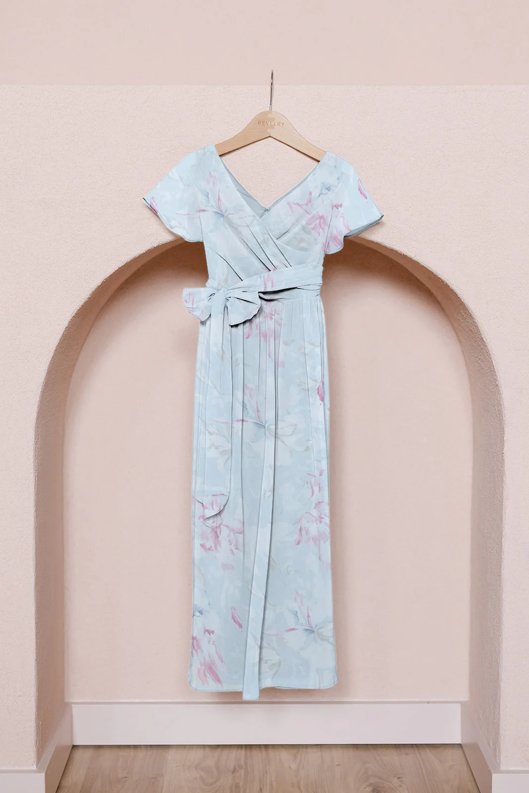 Juniors Harper Chiffon Faux Wrap Dress | Made To Order - Image 45