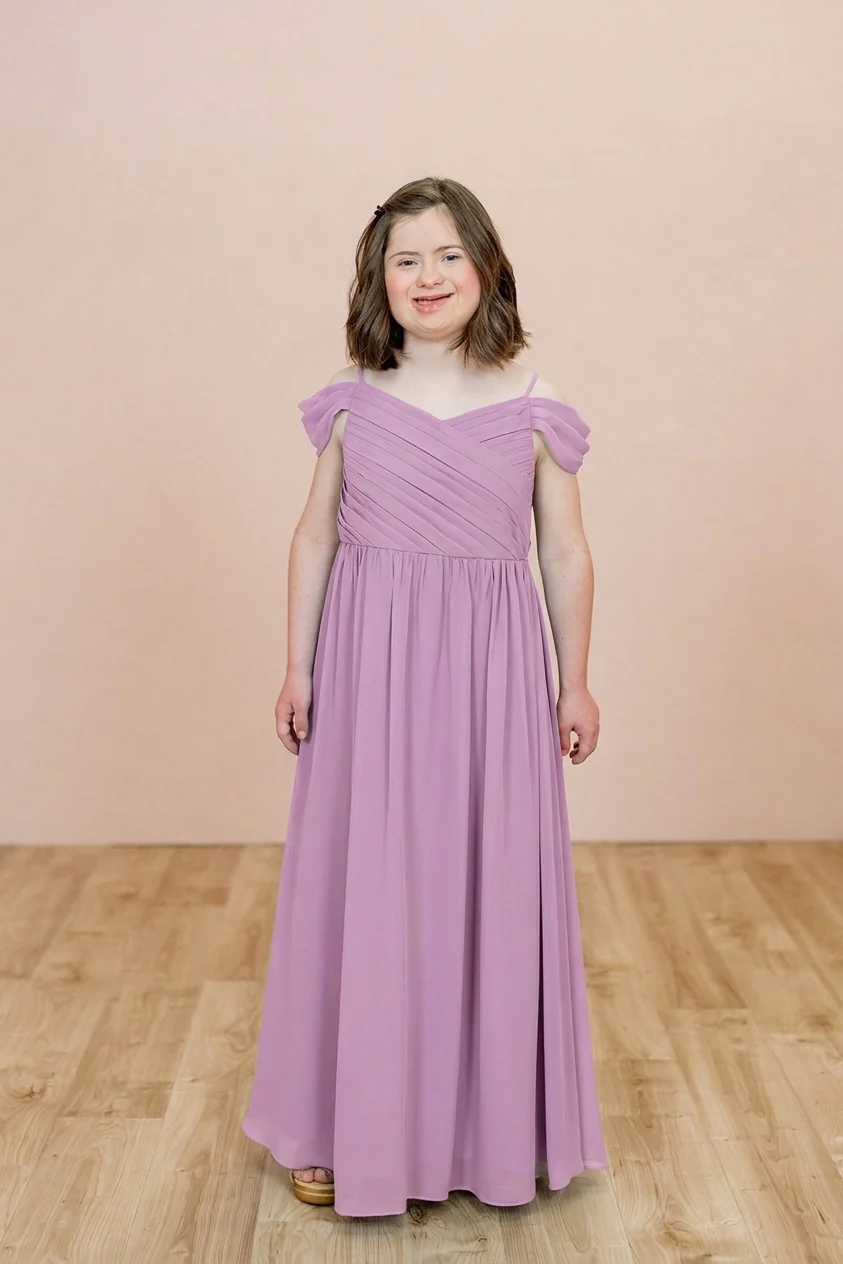 Juniors Lily Chiffon Dress | Made To Order - Image 100