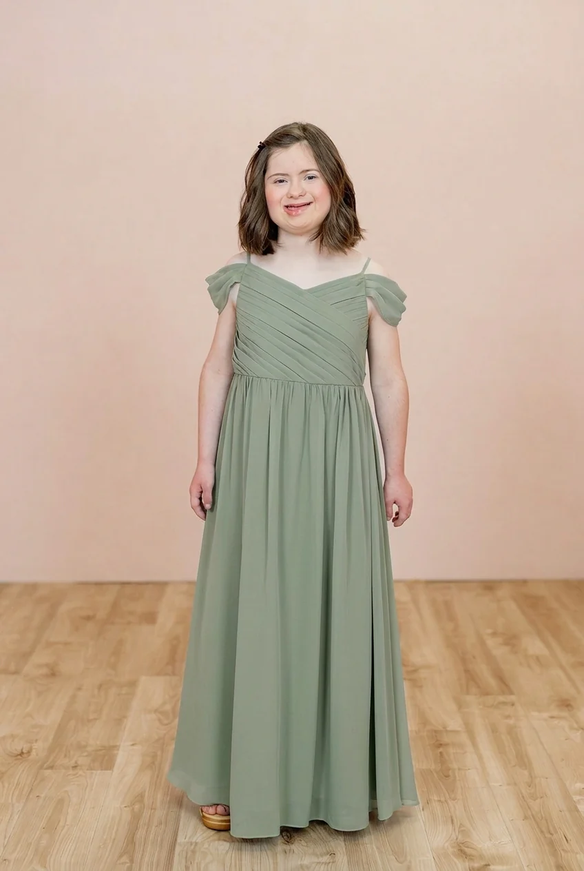 Juniors Lily Chiffon Dress | Made To Order - Image 101
