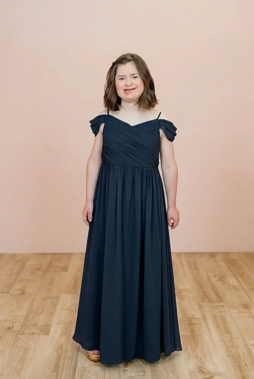 Juniors Lily Chiffon Dress | Made To Order - Image 102