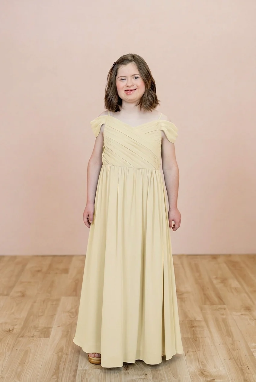Juniors Lily Chiffon Dress | Made To Order - Image 103