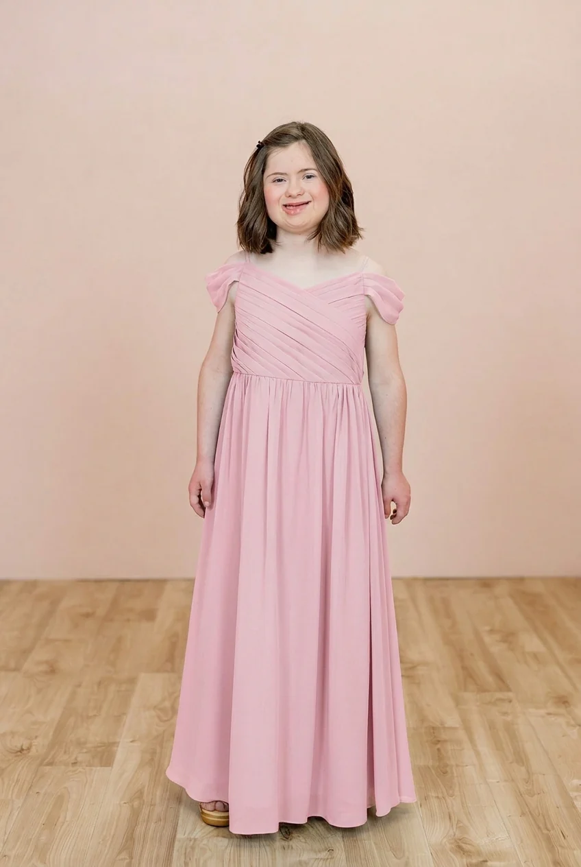 Juniors Lily Chiffon Dress | Made To Order - Image 104