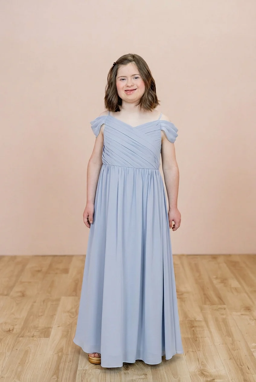 Juniors Lily Chiffon Dress | Made To Order - Image 105